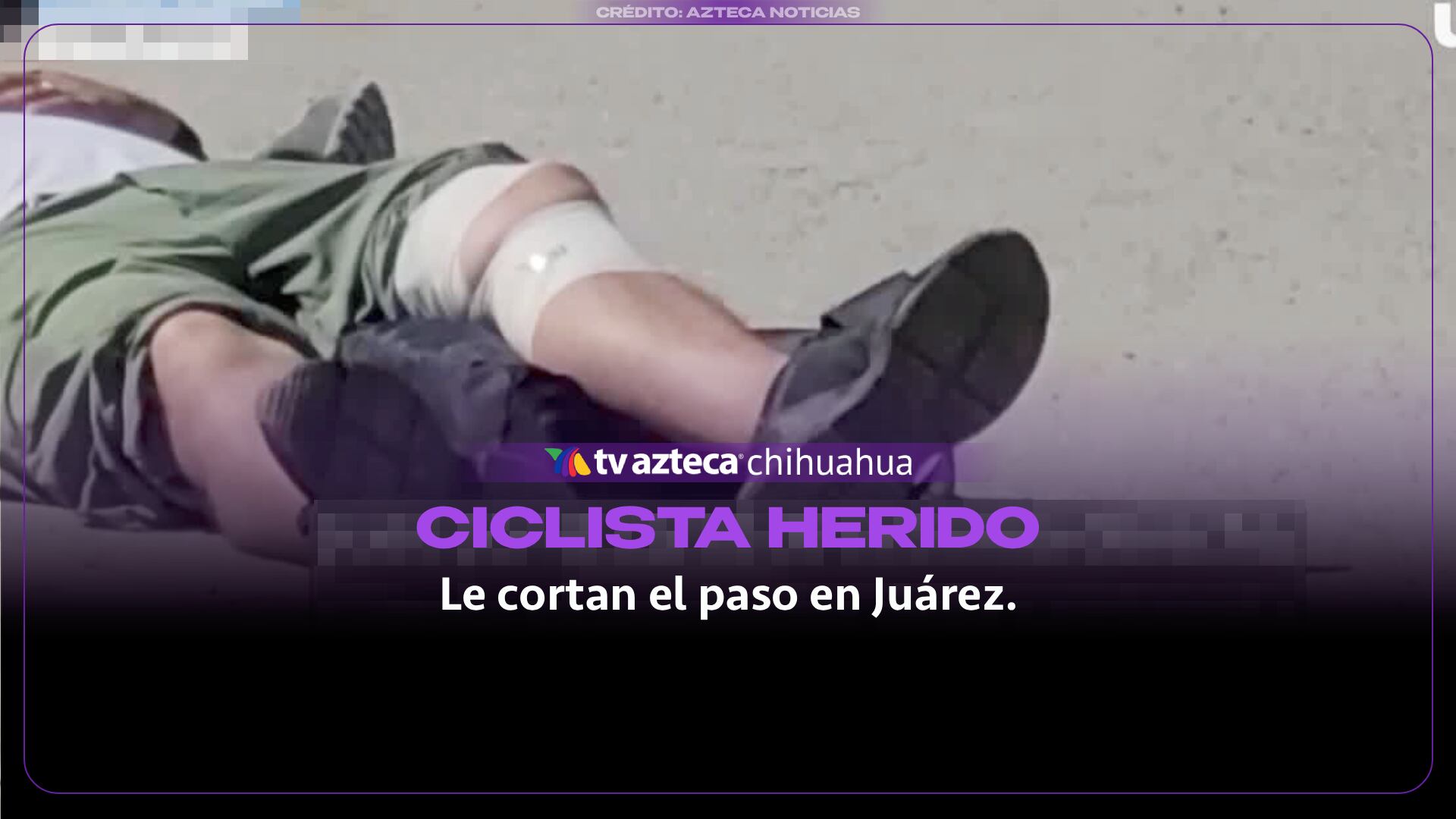 Camioneta le corta el paso a un ciclista y lo impacta en el oriente de Juárez