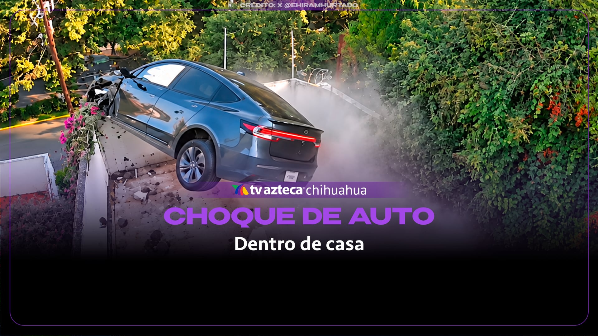 Cámara capta accidente en Cuajimalpa: automóvil termina dentro de una vivienda