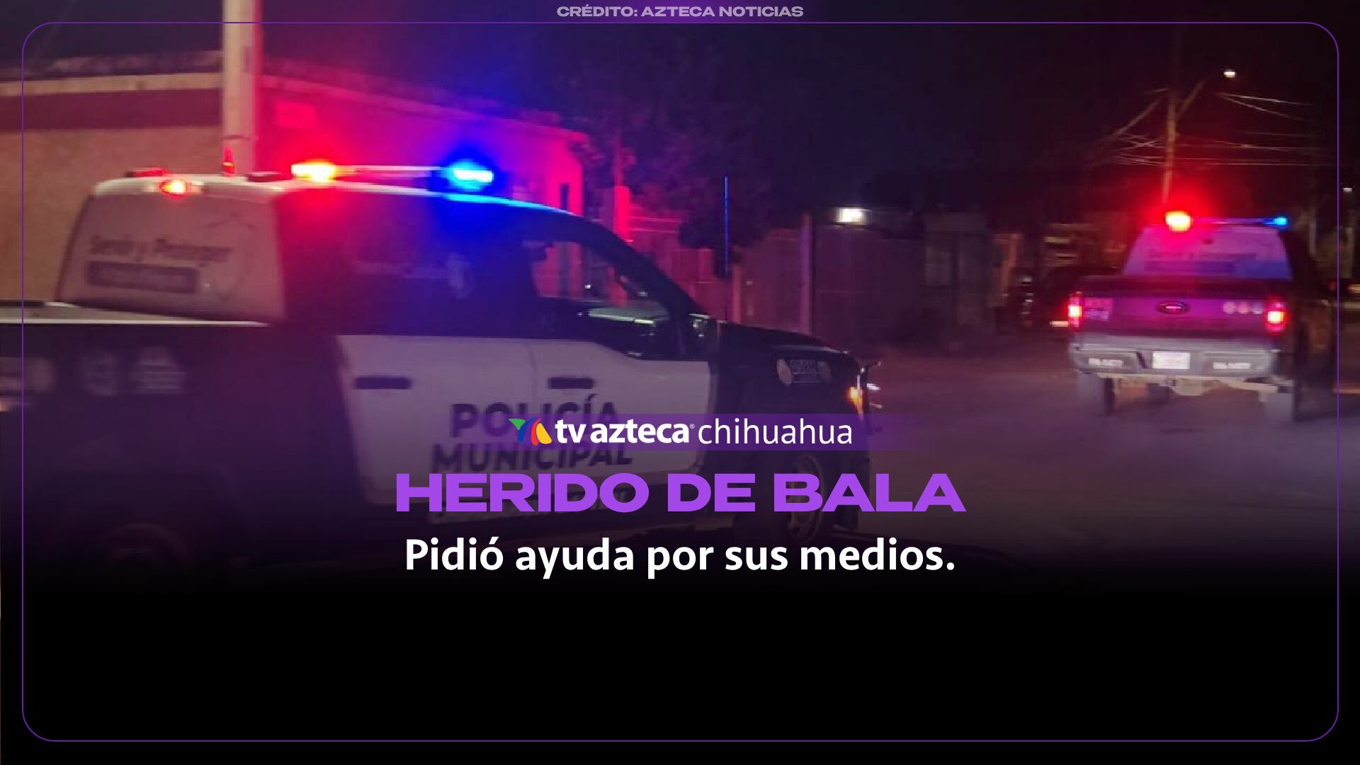 Hombre herido de bala en la mejilla llega por sus propios medios a pedir ayuda en Ciudad Juárez