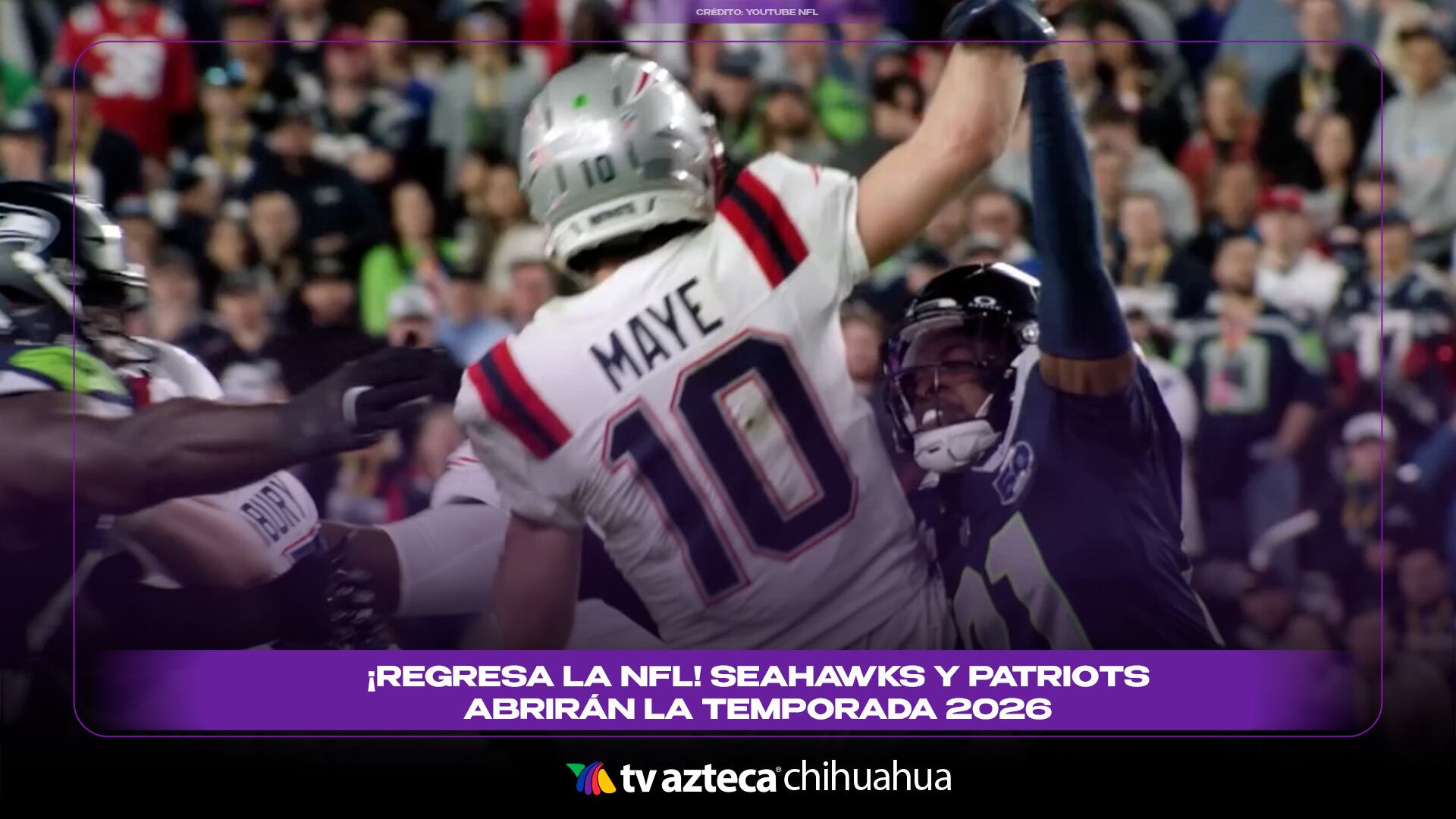 Regresa la NFL: estos son los partidos que abrirán la temporada 2026