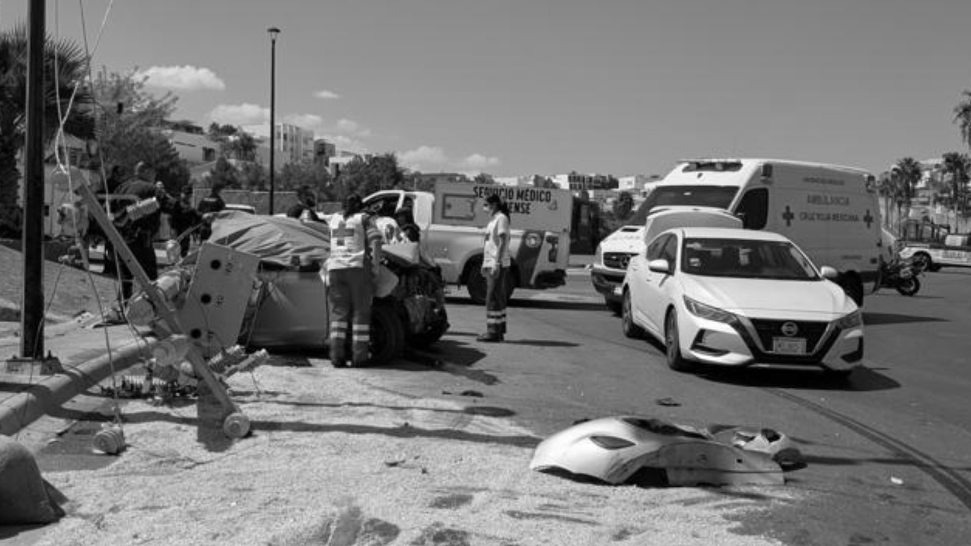 Identifican a hombre que murió en choque frente a hospital en Chihuahua capital